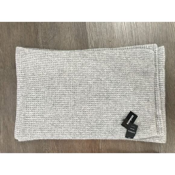 (O) Express Women's Winter Scarf Gray Lot of 2 - Picture 3 of 7